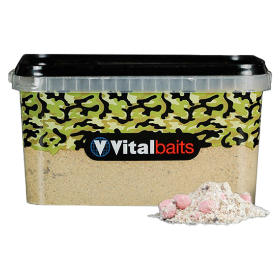 Vital Baits Groundbait Strawberry Nutty Bucket 3 kg in der Gruppe Köder / Boilies, Baits & Groundbait / Futter / Groundbait bei Sportfiskeprylar.se (08-0017)