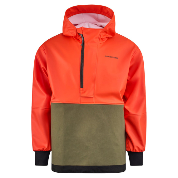 Grundéns Neptune Armored Anorak Orange/Olive in der Gruppe Kleidung & Schuhe / Kleidung / Jacken / Regenmäntel bei Sportfiskeprylar.se (10208-811-0014r)