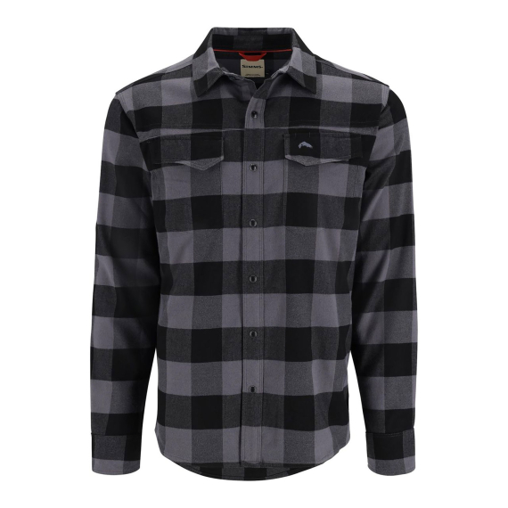 Simms Gallatin Flannel Shirt Slate Buffalo Check Plaid in der Gruppe Kleidung & Schuhe / Kleidung / Hemden bei Sportfiskeprylar.se (11896-1209-20r)