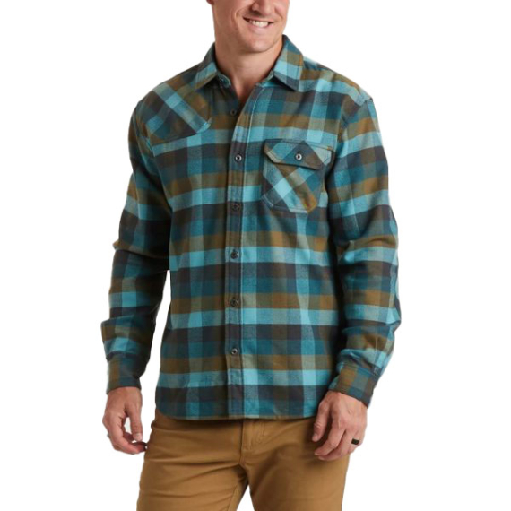 Howler Harkers Flannel Grice Plaid Aquapool in der Gruppe Kleidung & Schuhe / Kleidung / Hemden bei Sportfiskeprylar.se (121022F-AQU-Sr)