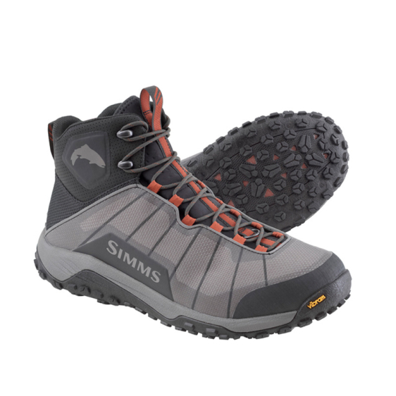 Simms Flyweight Boot Steel Grey (Gummi) in der Gruppe Kleidung & Schuhe / Wathosen & Watschuhe / Watschuhe bei Sportfiskeprylar.se (12631-016-13r)