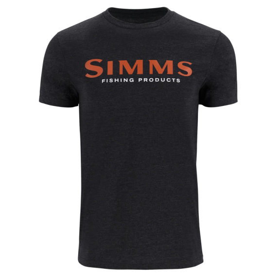 Simms Logo T-Shirt Dark Gunmetal Heather in der Gruppe Kleidung & Schuhe / Kleidung / T-shirts bei Sportfiskeprylar.se (12803-1293-20r)