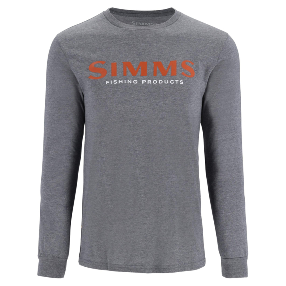 Simms Logo Shirt LS Athletic Heather in der Gruppe Kleidung & Schuhe / Kleidung / Pullover / Langärmlige T-Shirts bei Sportfiskeprylar.se (13626-1099-20r)