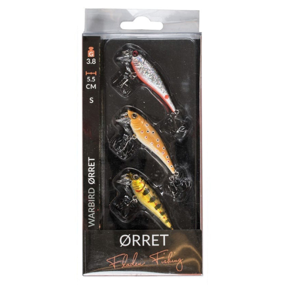 Fladen Warbird Trout 5,5cm 3,8g 3pcs Realistic in der Gruppe Köder / Köder Sets / Köder Sets Forelle & Putntake bei Sportfiskeprylar.se (18-345501)