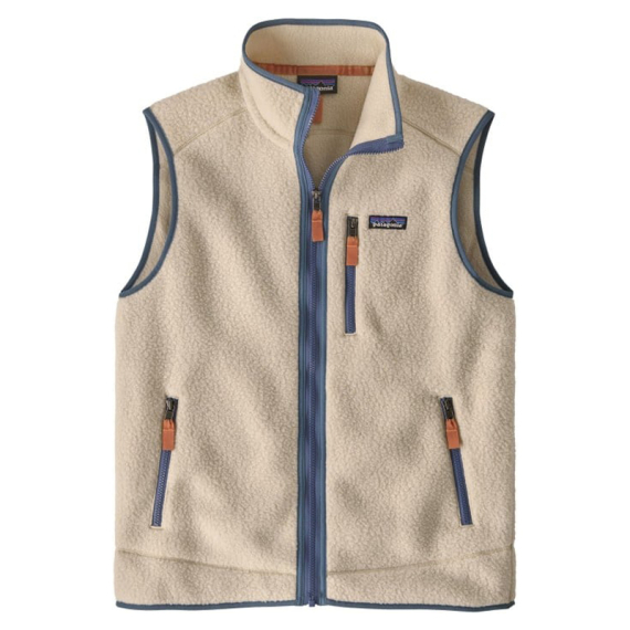 Patagonia M\'s Retro Pile Vest Dark Natural w/Utility Blue - XS in der Gruppe Kleidung & Schuhe / Kleidung / Westen / Alltägliche Westen bei Sportfiskeprylar.se (22821-DNLU-XS)