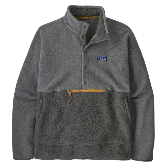 Patagonia M\'s Retro Pile 1/2 Snap P/O, Forge Grey in der Gruppe Outlet bei Sportfiskeprylar.se (23205-FGE-Sr)