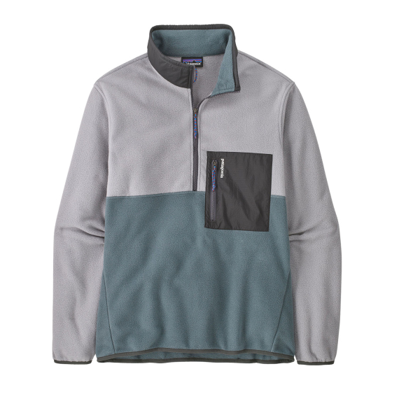 Patagonia M\'s Microdini 1/2 Zip P/O Nouveau Green w/Salt Grey in der Gruppe Kleidung & Schuhe / Kleidung / Pullover / Fleece-Pullover bei Sportfiskeprylar.se (26200-NGSA-Mr)