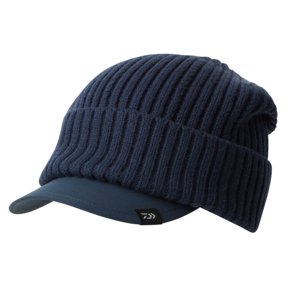 Daiwa Knit Cap With Brim - Navy in der Gruppe Kleidung & Schuhe / Kappen & Kopfbedeckungen / Caps bei Sportfiskeprylar.se (32-223232)