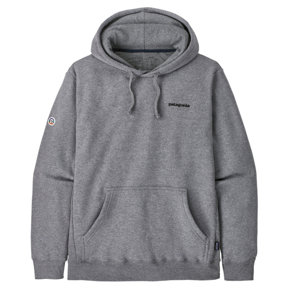 Patagonia Fitz Roy Icon Uprisal Hoody Gravel Heather in der Gruppe Kleidung & Schuhe / Kleidung / Pullover / Hoodies bei Sportfiskeprylar.se (39666-GLH-Sr)