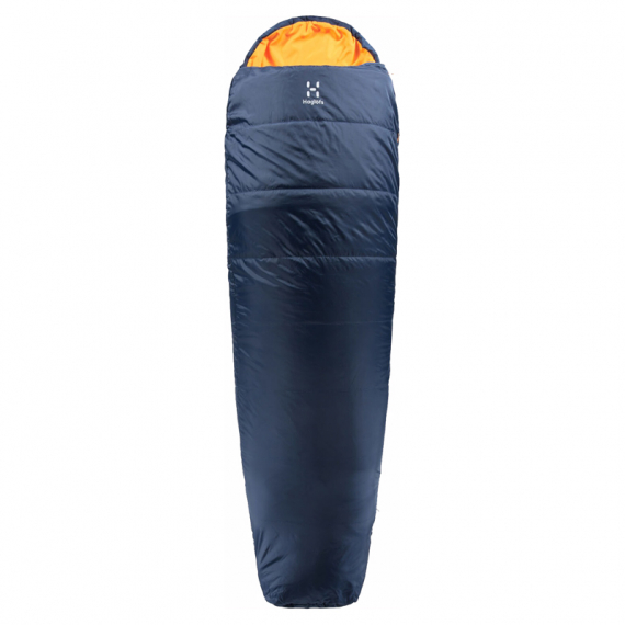 Haglöfs Tarius Lite +8 Midnight Blue/Tangerine - 190cm in der Gruppe Outdoor / Schlafsäcke & Kissen / Schlafsäcke bei Sportfiskeprylar.se (4162604GW220)