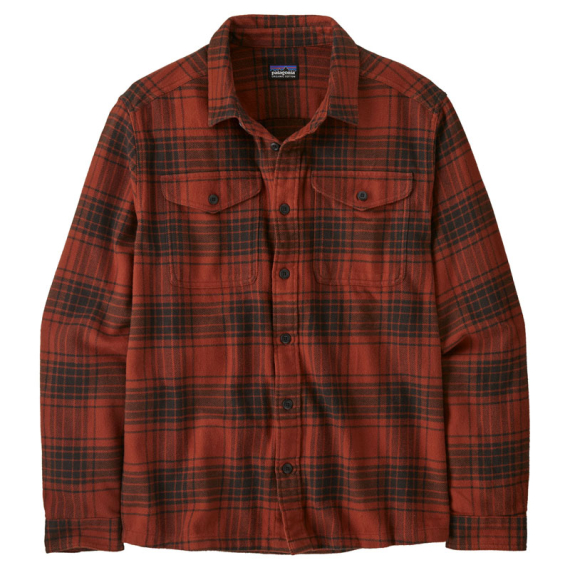 Patagonia M\'s Fjord Flannel Shirt Cascade: Burnished Red in der Gruppe Kleidung & Schuhe / Kleidung / Hemden bei Sportfiskeprylar.se (42401-CARD-Sr)