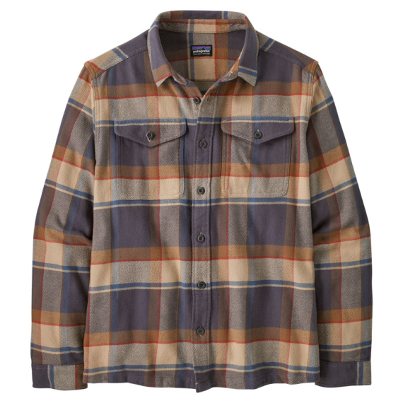 Patagonia M\'s Fjord Flannel Shirt Sunrise Ridge: Forge Grey in der Gruppe Kleidung & Schuhe / Kleidung / Hemden bei Sportfiskeprylar.se (42401-SRFY-Sr)