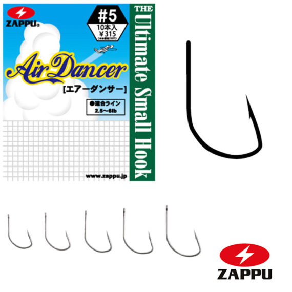 Zappu Air Dancer 1 (10-pcs) in der Gruppe Haken & Zubehör / Haken / Dropshot Haken bei Sportfiskeprylar.se (4528474700951)