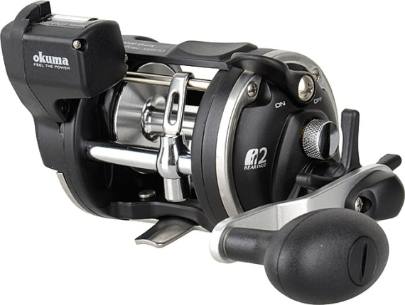 Okuma Classic Linecounter XPD- 30DLXA 2bb Left Hand in der Gruppe Angelrollen / Baitcaster- & Multirollen / Multirollen bei Sportfiskeprylar.se (49694)