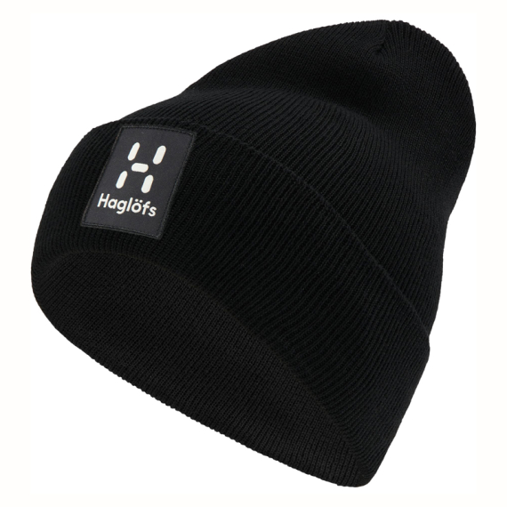 Haglöfs Aze Beanie True Black in der Gruppe Kleidung & Schuhe / Kappen & Kopfbedeckungen / Mützen bei Sportfiskeprylar.se (6055022C5005)