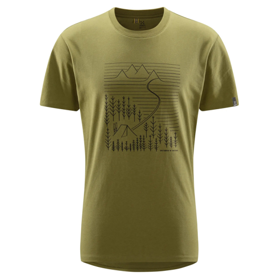 Haglöfs Camp Tee Men Olive Green in der Gruppe Kleidung & Schuhe / Kleidung / T-shirts bei Sportfiskeprylar.se (6065144VY020r)