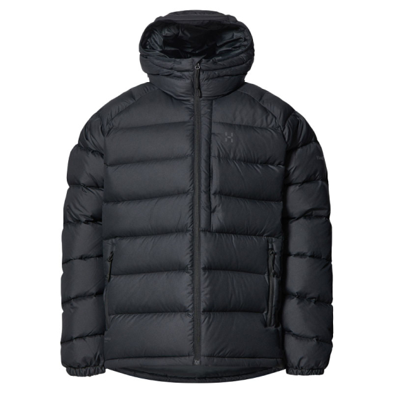 Haglöfs Rosson Down Hood Men True Black in der Gruppe Kleidung & Schuhe / Kleidung / Jacken / Isolationsjacken bei Sportfiskeprylar.se (6074602C5020r)