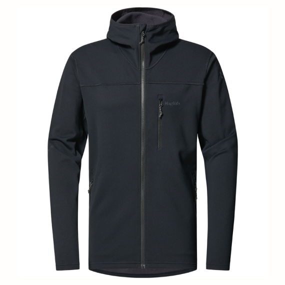 Haglöfs Rosson Mid Hood Men True Black in der Gruppe Kleidung & Schuhe / Kleidung / Jacken / Shell-Jacken bei Sportfiskeprylar.se (6076052C5020r)