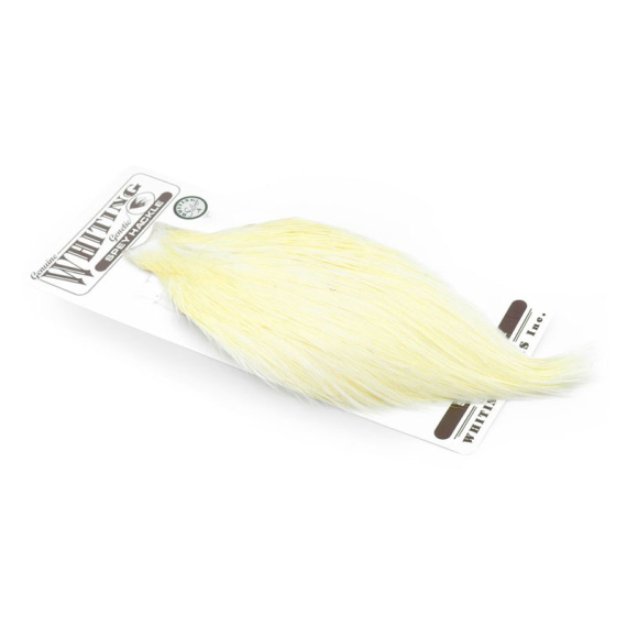 Whiting Spey Hackle Cape Silver - White in der Gruppe Haken & Zubehör / Fliegenbinden / Fliegenbindematerial / Feder & Bälge / Bälge & Sättel bei Sportfiskeprylar.se (61201002)