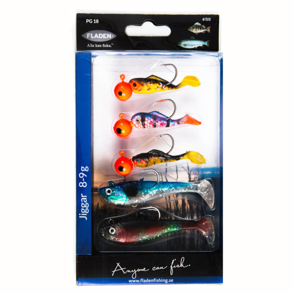 Fladen Perch-Salmonids 5pcs in der Gruppe Köder / Köder Sets / Köder Sets Forelle & Putntake bei Sportfiskeprylar.se (7519)