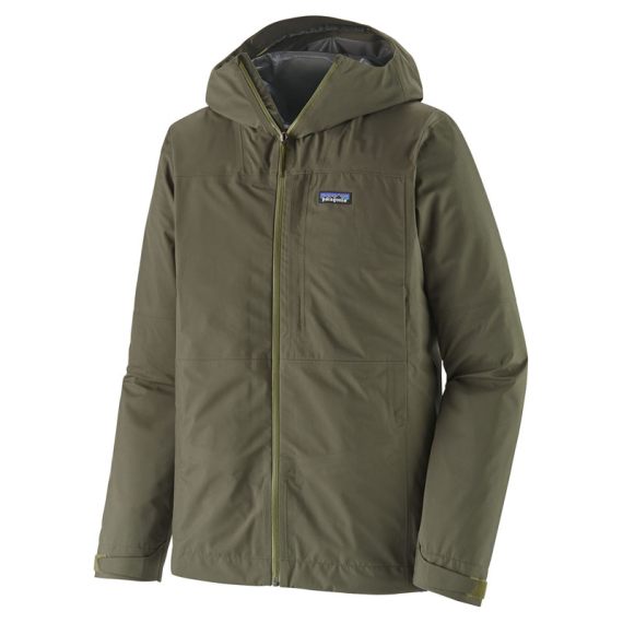 Patagonia M\'s Boulder Fork Rain Jacket Basin Green in der Gruppe Kleidung & Schuhe / Kleidung / Jacken / Regenmäntel bei Sportfiskeprylar.se (85140-BSNG-Sr)