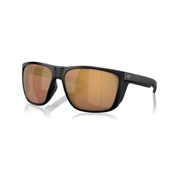 Costa Ferg XL Matte Black - Gold Mirror 580G in der Gruppe Kleidung & Schuhe / Sonnenbrillen / Polarisierte Sonnenbrillen bei Sportfiskeprylar.se (90121362)