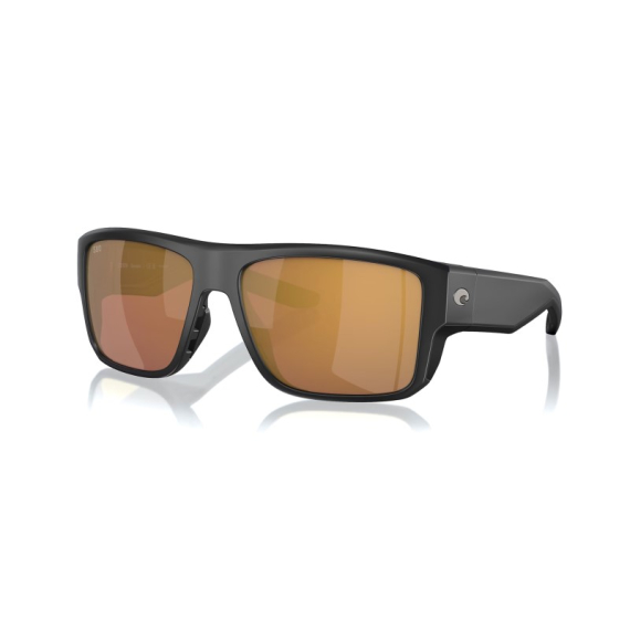 Costa Taxman Matte Black - Gold Mirror 580G in der Gruppe Kleidung & Schuhe / Sonnenbrillen / Polarisierte Sonnenbrillen bei Sportfiskeprylar.se (91160459)