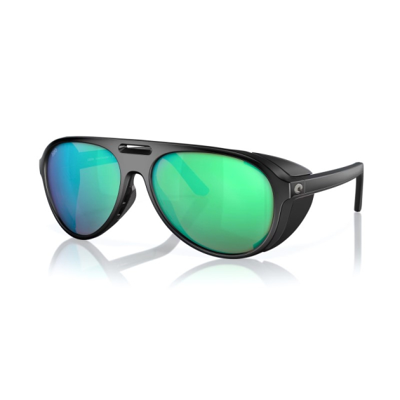 Costa Grand Catalina Matte Black - Green Mirror 580G in der Gruppe Kleidung & Schuhe / Sonnenbrillen / Polarisierte Sonnenbrillen bei Sportfiskeprylar.se (91170259)