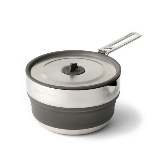 Sea To Summit Detour Stainless Steel Collapsible Pouring Pot 1.8L in der Gruppe Outdoor / Campingküchen & Utensilien / Töpfe & Pfannen / Töpfe bei Sportfiskeprylar.se (ACK026021-390101)