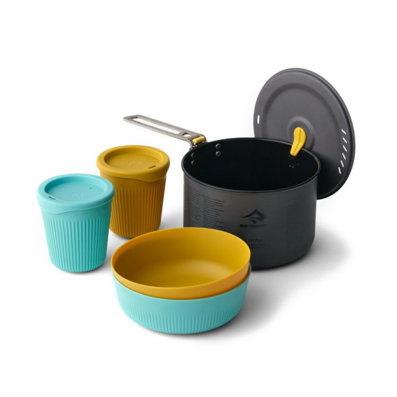 Sea To Summit Frontier UL One Pot Cook Set 2L, 5pcs in der Gruppe Outdoor / Campingküchen & Utensilien / Töpfe & Pfannen / Töpfe bei Sportfiskeprylar.se (ACK027031-122102)