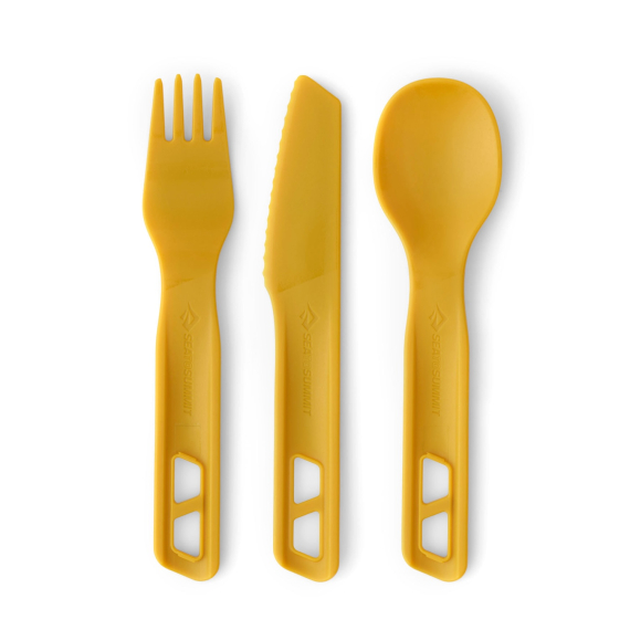 Sea To Summit Passage Cutlery Set 3pcs Yellow in der Gruppe Outdoor / Campingküchen & Utensilien / Besteck & Zubehör bei Sportfiskeprylar.se (ACK035021-120905)