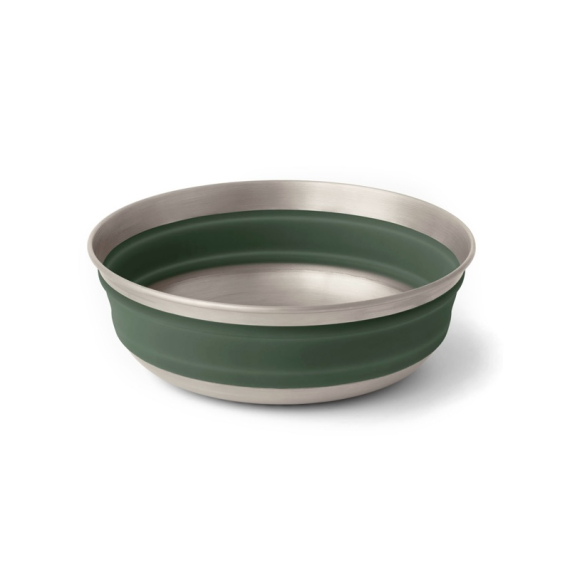 Sea To Summit Detour Stainless Steel Collapsible Bowl M Green in der Gruppe Outdoor / Campingküchen & Utensilien / Teller & Schalen / Schalen bei Sportfiskeprylar.se (ACK039011-052004)