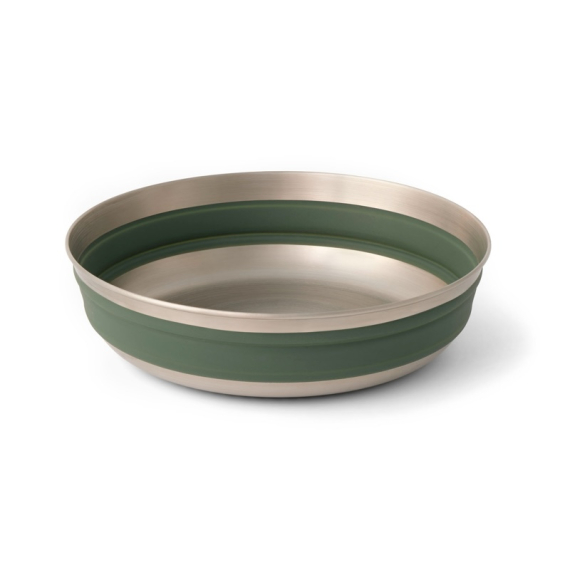 Sea To Summit Detour Stainless Steel Collapsible Bowl L Green in der Gruppe Outdoor / Campingküchen & Utensilien / Teller & Schalen / Schalen bei Sportfiskeprylar.se (ACK039011-062008)