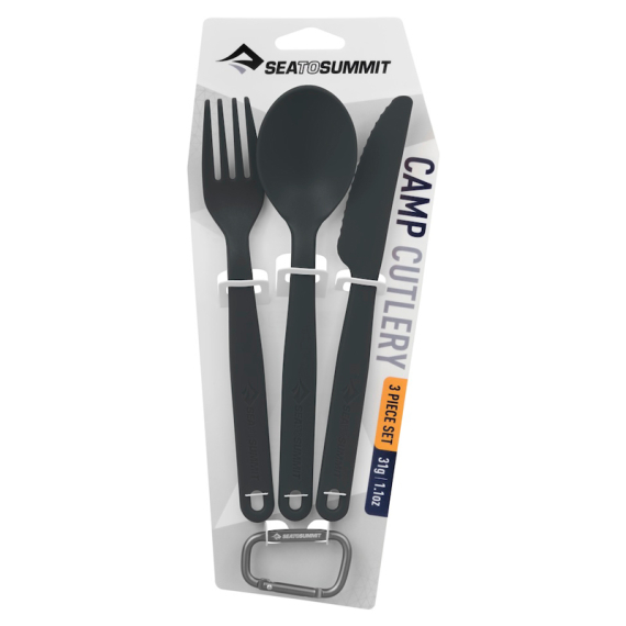 Sea To Summit Cutlery Polypropylen Cutleryset Charcoal in der Gruppe Outdoor / Campingküchen & Utensilien / Besteck & Zubehör bei Sportfiskeprylar.se (ACUTLCH)