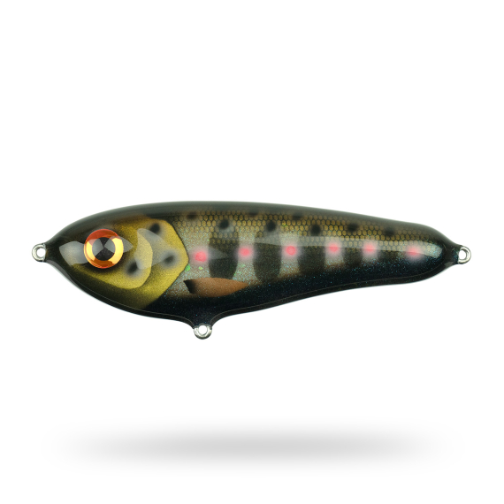 Wolfcreek The Cub 13cm, 60g - Black Smolt UV in der Gruppe Köder / Handgefertigte Köder / Handgefertigte Jerkbaits bei Sportfiskeprylar.se (CUBCR175)