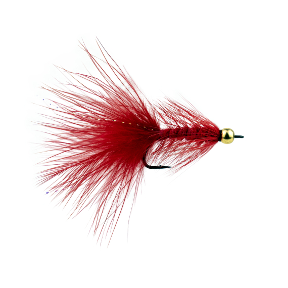 Wolly Bugger BH Red # 6 in der Gruppe Köder / Fliegen / Streamers bei Sportfiskeprylar.se (F30-1055-6)