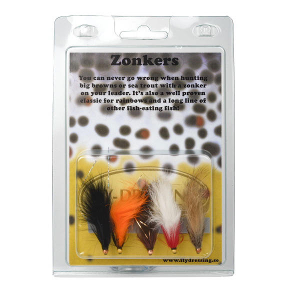 Fly Assortment Zonkers in der Gruppe Köder / Fliegen / Fliegenpaket bei Sportfiskeprylar.se (FD025)