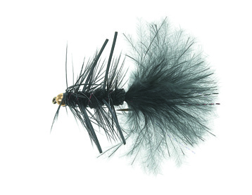 B.H. Rubber Leg Wooly Black Daiichi 1720 #8 in der Gruppe Köder / Fliegen / Streamers bei Sportfiskeprylar.se (FL20001)