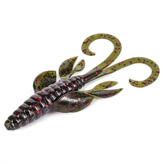 Molix Freaky Flip 10cm - Watermelon Red & Black Flake in der Gruppe Köder / Gummiköder / Krebse & Creaturebaits / Krebsköder bei Sportfiskeprylar.se (FRFL-02)