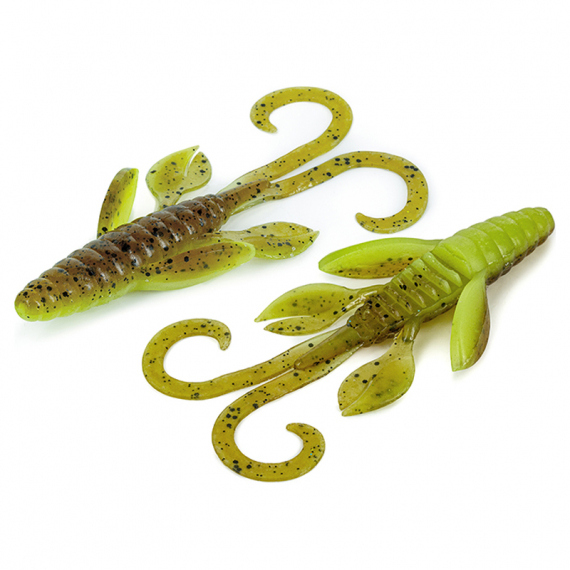 Molix Freaky Flip 10cm - UV Brown Cream Pepper in der Gruppe Köder / Gummiköder / Krebse & Creaturebaits / Krebsköder bei Sportfiskeprylar.se (FRFL-478)