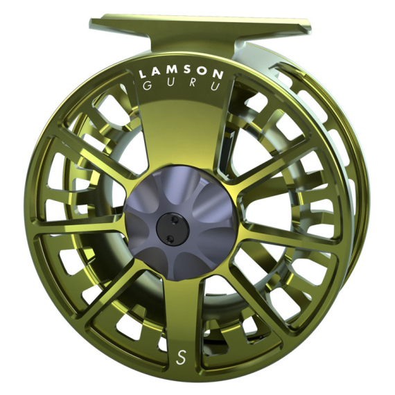 Lamson Guru S-Series Fly Reel Olive Green in der Gruppe Angelrollen / Fliegenrollen & Zusätzliche Spule / Fliegenrollen bei Sportfiskeprylar.se (GS-3PLUSREEL-OGr)