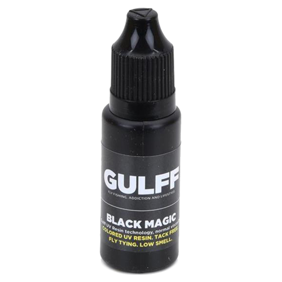 Gulff Black Magic 15ml in der Gruppe Werkzeuge & Zubehör / Sekundenkleber & Epoxy / UV-Kleber bei Sportfiskeprylar.se (GU15BLK)