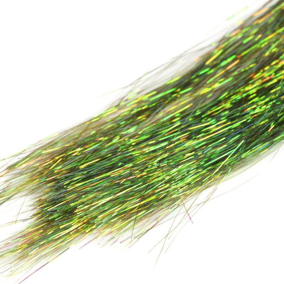 Flashabou Pearl Dyed - olive in der Gruppe Haken & Zubehör / Fliegenbinden / Fliegenbindematerial / Flash & synthetische Flügel bei Sportfiskeprylar.se (H6969)