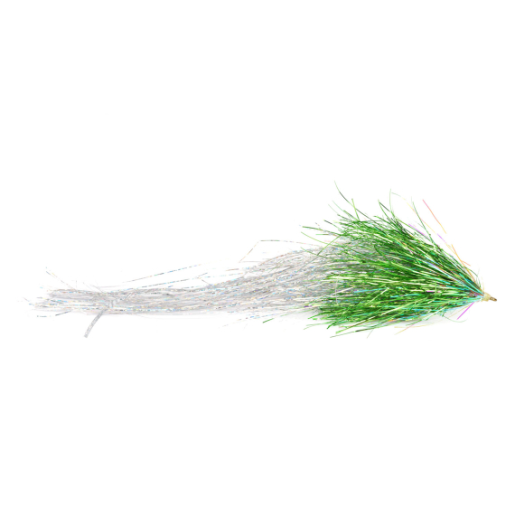 Flashabou Deceiver Green Silver in der Gruppe Köder / Fliegen / Hechtfliegen bei Sportfiskeprylar.se (HF1190-2)