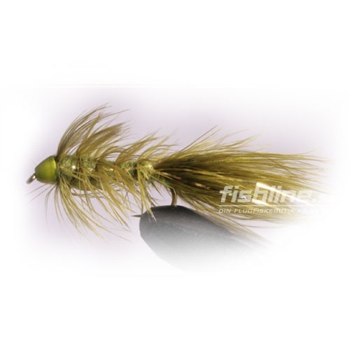 Wolly Bugger Cone olive size 8 in der Gruppe Köder / Fliegen / Streamers bei Sportfiskeprylar.se (HF1224-8)