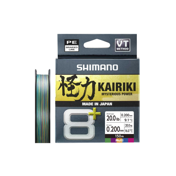 Shimano Kairiki 8+ 150m Multi in der Gruppe Schnüre / Geflochtene Schnüre bei Sportfiskeprylar.se (LDM58XE0606015Mr)