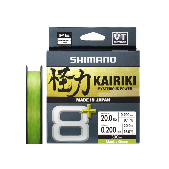 Shimano Kairiki 8+ 300m Green in der Gruppe Schnüre / Geflochtene Schnüre bei Sportfiskeprylar.se (LDM68XE0606030Gr)