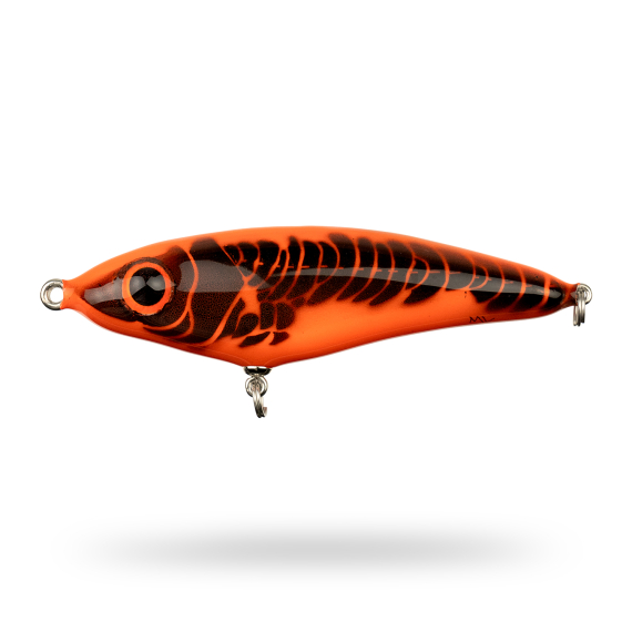 Mälaren Lures Loner Mini 13cm, 60g - Hot Lava in der Gruppe Köder / Handgefertigte Köder / Handgefertigte Jerkbaits bei Sportfiskeprylar.se (MLLM13-2)