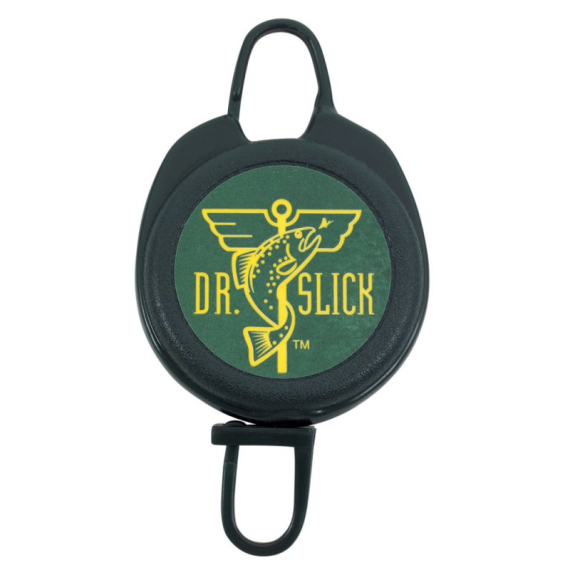 DR Slick Clip-On-Reel Green Nylon Cord D-Ring in der Gruppe Angelmethoden / Fliegenfischen / Werkzeuge & Zubehör bei Sportfiskeprylar.se (NFD804-RPD)