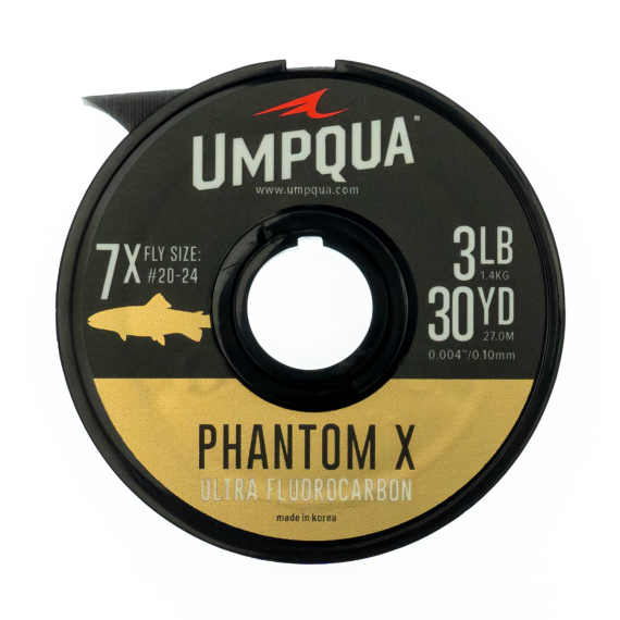 Umpqua Phantom X Fluorocarbon Tippet 27m in der Gruppe Haken & Zubehör / Vorfächer & Vorfachmaterial / Vorfachmaterial / Vorfachmaterial Fliegenfischen bei Sportfiskeprylar.se (NFD9397-2Xr)